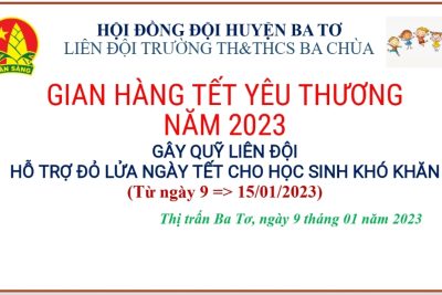 LIÊN ĐỘI TRƯỜNG TH&THCS BA CHÙA TRIỂN KHAI THỰC HIỆN PHONG TRÀO “KẾ HOẠCH NHỎ” NĂM HỌC 2022-2023